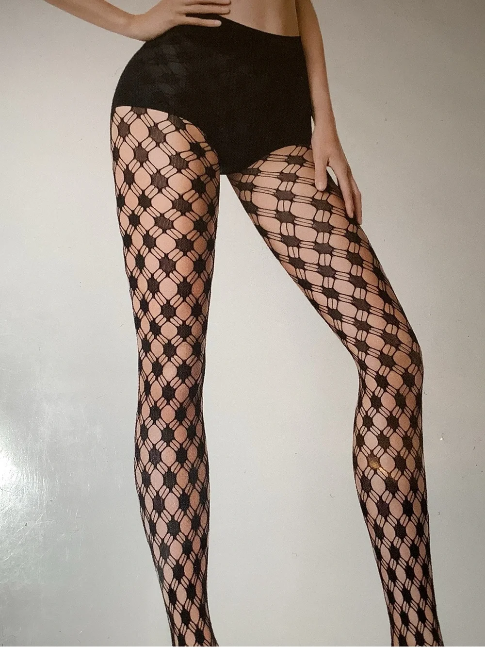 Wolford Athina tights, net pattern, color black, size: M